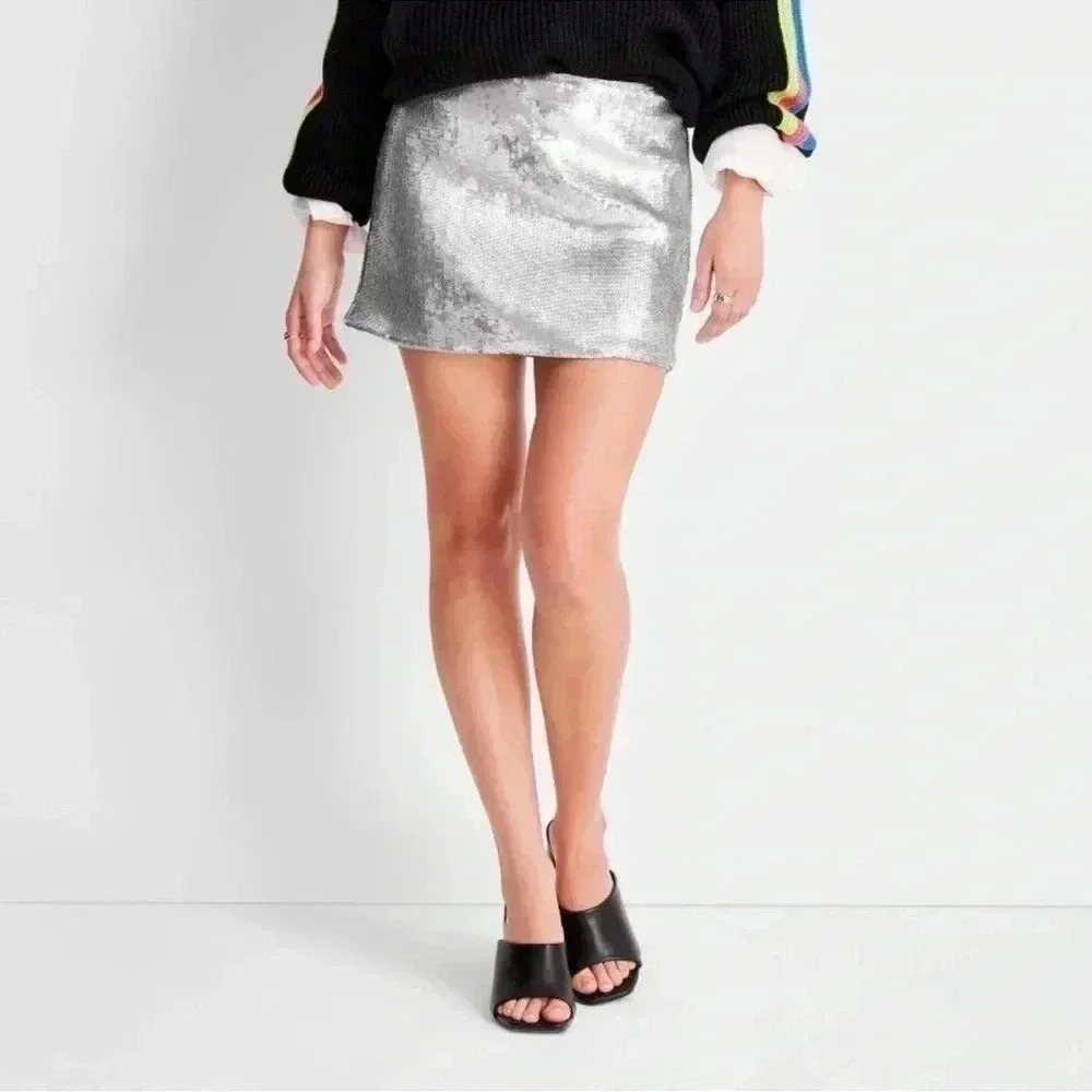 New‎ Future Collective Sequin Skirt